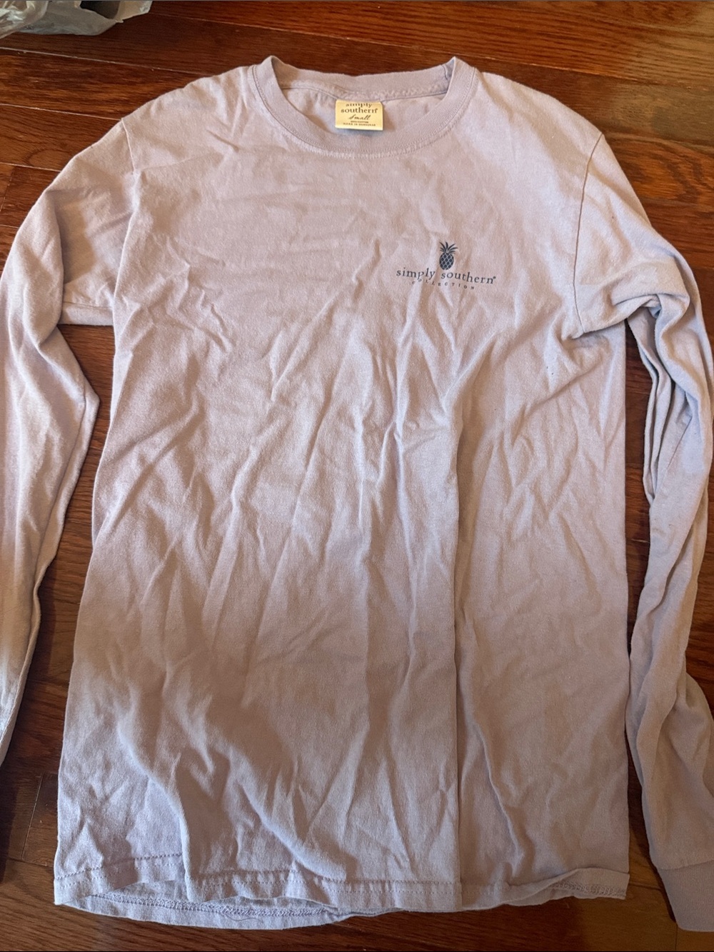 Simply Southern Men's Long-Sleeve Tee - Light Lavender